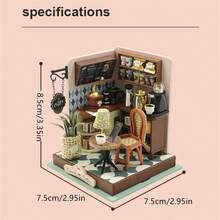 Mô hình lắp ráp cảnh xây dựng nhà DIY tinh tế, Bộ nhà trang trí thủ công bằng nhựa mini có đồ nội thất, Quà tặng sinh nhật sáng tạo Quà tặng ngày lễ tình nhân cho nam nữ Quà tặng Halloween, Quà tặng Giáng sinh - Nhiều màu - Xem 11