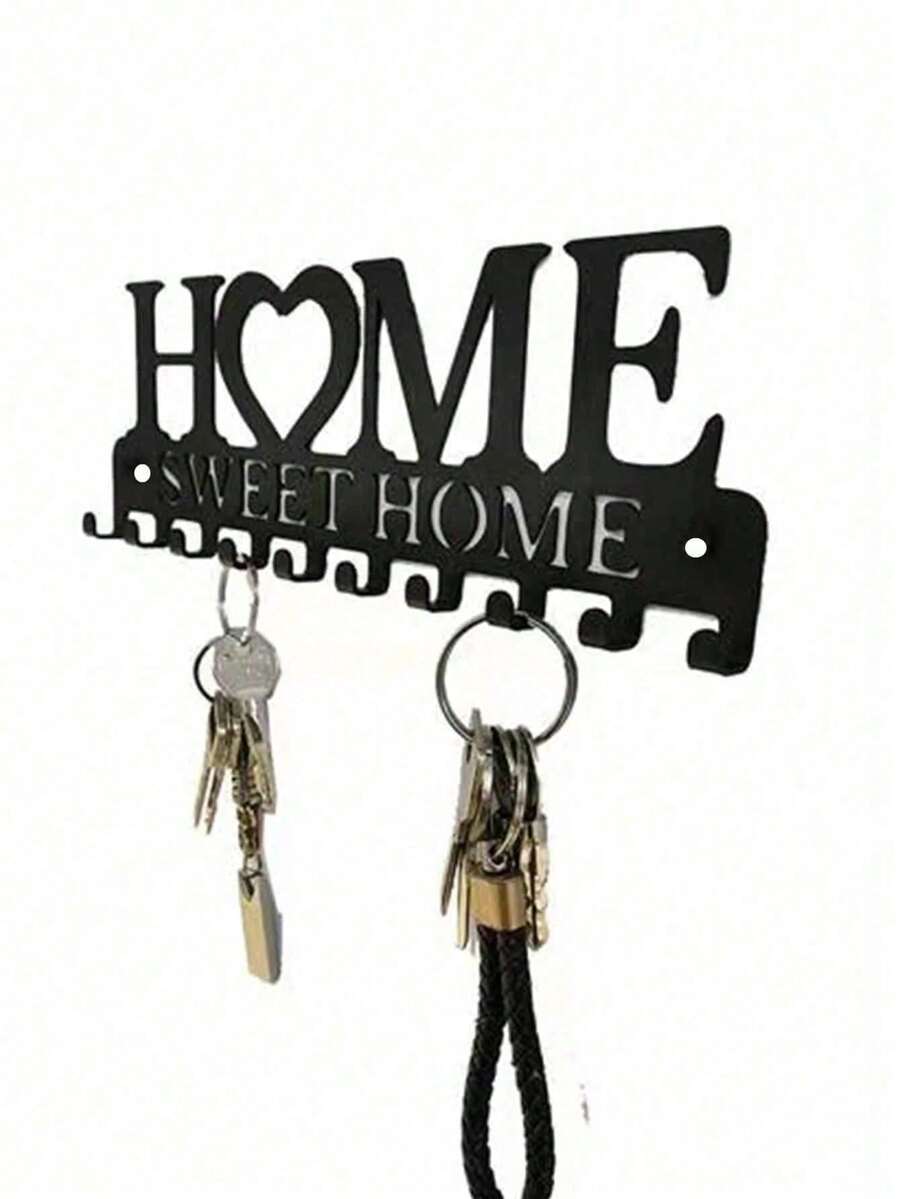 1pc Iron Wall Mounted MultiPurpose Home Hooks, Suitable For
