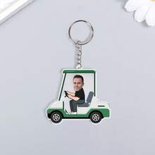 Custom Keychain From Photo, Picture Car Keyring, Cute Car Accessories Face Keyring Car Gift Funny Car Decor Personalized Gift - Multicolor - View 5