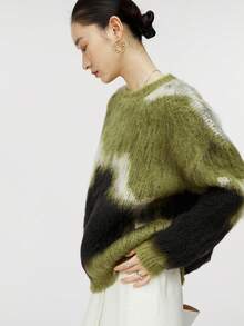 Suéter holgado de lana grueso y cálido, diseño nuevo de otoño/invierno de ROEYWANG