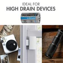 PUJIMAX 4 piezas 3V CR2 baterías desechables de litio, voltaje estable, alto rendimiento, adecuadas para control remoto, cámaras, linternas, telémetros, medidores de luz, alarmas, cámaras digitales, flashes, reproductores de CD, alarmas de humo, lámparas, relojes electrónicos y relojes, balanzas electrónicas, calculadoras electrónicas, controles remotos de fuente de alimentación, juguetes motorizados con forma de calabaza de Halloween, juguetes eléctricos en Navidad [Batería recargable no recargable, no cargue] - 3V - Ver 6
