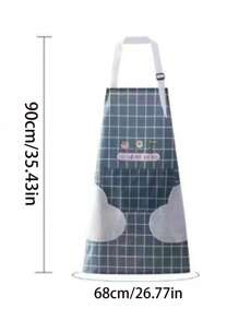 1PC Water And Oil Resistant Bib Apron With Hand Towel Pocket For Cooking And Baking Suitable For Home Cleaning, Kitchen Cleaning, Stain Resistant, Water Resistant - Multicolor - View 13