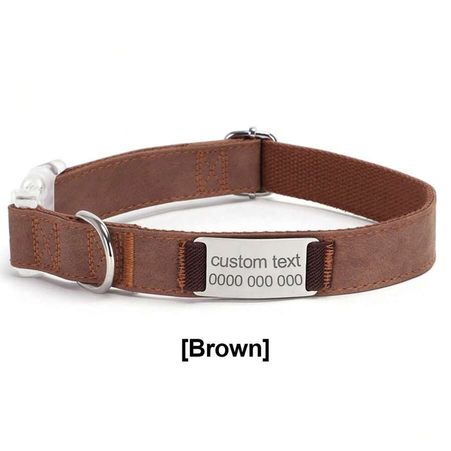 Custom Dog Collar With Metal Buckle Pet Collars Personalized With