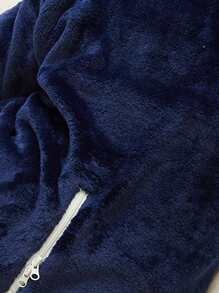 MICHLEY 1Pc Flannel Baby Sleeping Bag, Long Sleeve Zipper Wearable Sleeping Bag Suitable For Autumn And Winter Boys Girls Cute Casual Suitable For Fun And Vacation Baby Products