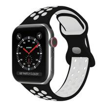 Silikonarmband kompatibel mit Apple Watch Bändern 8 7 45mm 41mm 49 44mm 42mm 40mm 38mm, atmungsaktives Armband kompatibel mit Apple Watch Series 6 5 4 3 SE Ultra