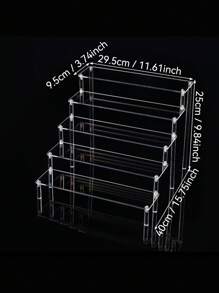 1pc Clear Multi-Purpose Display Rack - 1-5 Layers Transparent Storage For Perfumes, Cosmetics, Desserts, Handmade Anime Car Models And Blind Boxes - Acrylic Cologne Stand, Cupcake Holder - Perfect For Amiibo And POP Figurines, Food And Dessert Showcase, Cosmetics Supplier Item - Ideal Christmas And Halloween Present