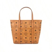 MCM Toni Visetos 迷你市场手提包，女士单肩包和斜挎包，MWPAATN04 - MWPAATN04CO001 干邑色 - 查看 3