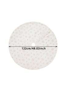 1 chiếc váy cây thông Noel bằng vải bông tuyết ấm cúng - Trang trí ngày lễ, Polyester, Không cần nguồn điện 78-122cm - Nhiều màu - Xem 8