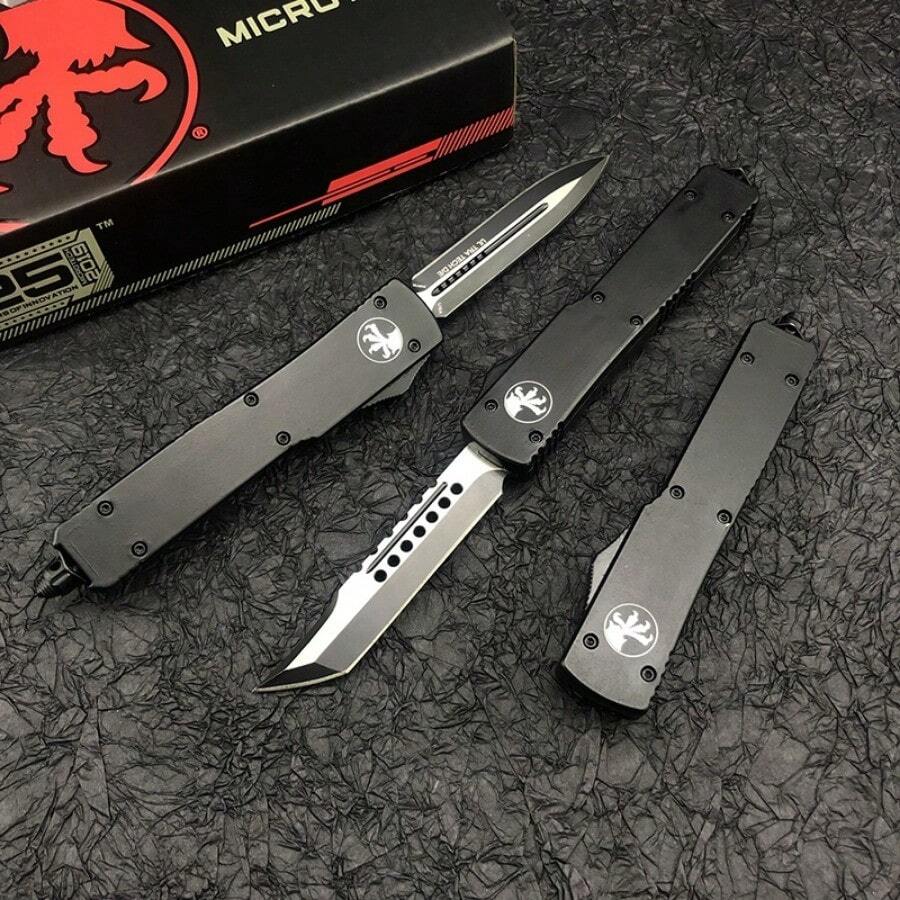 UT70 Couteau automatique pleine taille, manche en alliage de zinc et d