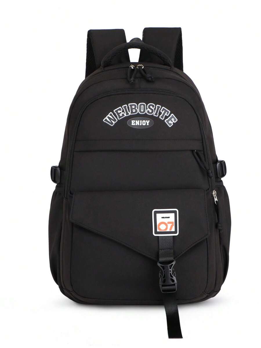 Women Backpack College School Travel Fashion Casual - màu đen - Xem 1