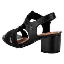 USAFLEX MA0505 WOMEN'S SANDAL WITH THICK HEEL - Black - View 3