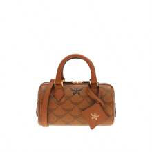 MCM Túi xách đeo vai mini in họa tiết Monogram chính hãng cho nữ MWBESEA09 - Màu cognac MWBESEA09CO001 - Xem 1
