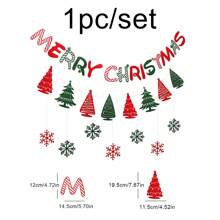 1set/1pc Christmas Party Decoration Felt 3D Cute Hanging Banner, Halloween, Halloween Decoration - Multicolor - View 6