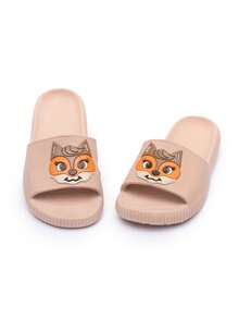 Cloud Flip-Flops For Girls And Boys, Fashionable And Comfortable, Various Colors - 米色-狐狸 - 查看 1