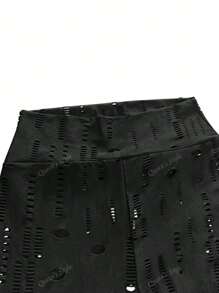 Dames Casual Minimalistische Getailleerde Legging met Hoge Taille,