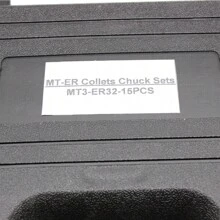 M12 MT3 CNC Collet Chuck Morse Taper Holder 15pcs ER32 Spring Collets W/Box - Multicolor - View 4