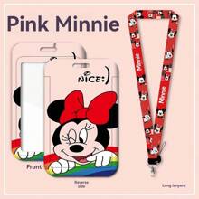 Pack Of 1 Isney 3D Lanvard ID Dip - Pvc Material. Antiloss Neck Bag With Protective Cover - Cute Cartoon Design For Men And Women Back To School