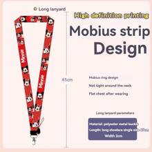 Pack Of 1 Isney 3D Lanvard ID Dip - Pvc Material. Antiloss Neck Bag With Protective Cover - Cute Cartoon Design For Men And Women Back To School
