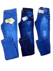 Combo 3  Calça  Jeans Masculina Infantil juvenil