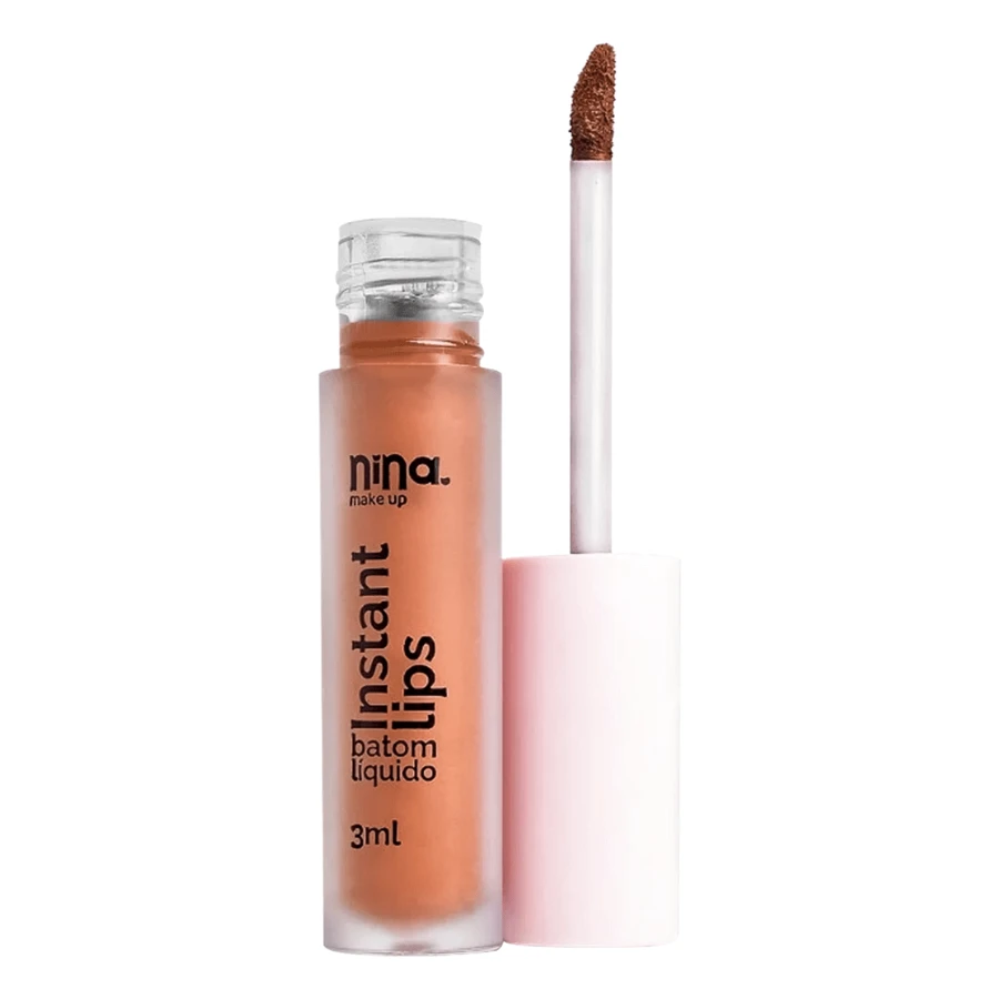 NINA MAKE UP Instant Lips Liquid Lipstick - Nina Makeup - Doce Desejo - View 1