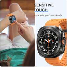 Tempered Glass+Case Compatible With Samsung Galaxy Watch 7 47mm Ultra Cover Hard PC Bumper Screen Protector Compatible With Galaxy Watch 7 47mm Ultra Accessories - Multicolor - View 5