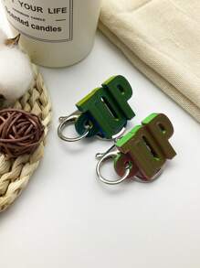 1 件个性化 3D 打印不锈钢钥匙扣，儿童 DIY 定制姓名背包吊坠，定制儿童行李配件，创意 3D 铭牌钥匙扣礼物，学校背包吊坠，儿童防丢失钥匙扣返校父亲节 DIY 定制姓名标签，学生返校的完美配饰返校冬季礼物创意男孩女孩情人节 - 客製化顏色 - 查看 7