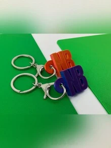 1 件个性化 3D 打印不锈钢钥匙扣，儿童 DIY 定制姓名背包吊坠，定制儿童行李配件，创意 3D 铭牌钥匙扣礼物，学校背包吊坠，儿童防丢失钥匙扣返校父亲节 DIY 定制姓名标签，学生返校的完美配饰返校冬季礼物创意男孩女孩情人节 - 客製化顏色 - 查看 4