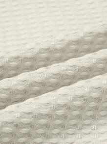 Áo khoác blazer cổ khoét hai hàng khuy, thắt eo và váy xẻ đùi dành cho nữ khi đi làm và đi chơi - Màu be - Xem 8