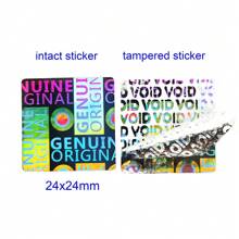 XMYLNG 1200pcs 30x15mm WARRANTY VOID IF LABEL REMOVED Tamper Evident Left Packaging Security Seal Sticker Removal Proof Open Indicator - Apricot - View 1