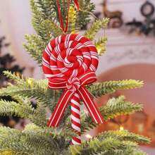 1 cái Đồ trang trí cây thông Noel bằng đất sét mềm mới, Quà tặng nhỏ treo trang trí kẹo que Giáng sinh, Giáng sinh - Nhiều màu - Xem 6