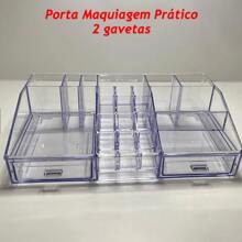 Makeup Organizer With 21 Compartments And 2 Drawers Practical Cosmetics Holder - 無色 - 查看 3