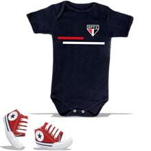 Kit 2 Items Baby Bodysuit São Paulo 100% Ultra Soft Cotton + Sneakers Star Booties Luxury Booties - màu đen - Xem 1