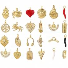 1 peça de decoração com pingente personalizado e fofo, inclui coração, caranguejo, leão, fone de ouvido, mão, concha do mar, enfeites de pingente de pimenta, ideal para presentes de feriado e dia dos namorados