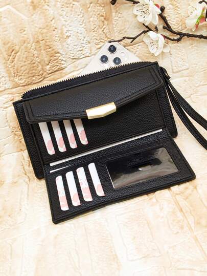 MINGYOU Litchi Embossed Checkbook Cover Lekka Nowoczesna Biznesowa Karta Kredytowa Dowód Osobisty Gotówka Biznesowy Casual Dzień Nauczyciela Prezenty dla Nauczycieli Praca Biznes Dojazd Podróże Wakacje Biuro Wakacje Dla Prezent Dla Pani Dla Kobiet Pracowników umysłowych Portfel Skórzany Prezenty Damskie Prezenty Portfele Prezenty dla Nauczycieli Prezent Dla Dziewczyny Prezenty Dla Kobiet Prezent Przybory Szkolne Prezenty dla Nauczycieli Powrót Do Szkoły Dla Kobiet Portfel Portfel Portfel Długi Portfel Portfel na Nadgarstek