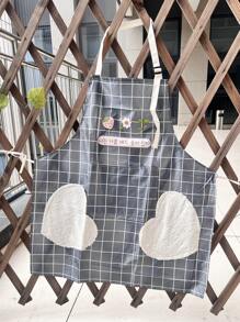 1PC Water And Oil Resistant Bib Apron With Hand Towel Pocket For Cooking And Baking Suitable For Home Cleaning, Kitchen Cleaning, Stain Resistant, Water Resistant - Multicolor - View 16