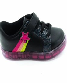 Molekinha 2726.203 Girls' Sneakers - Black And Pink - Black - View 2
