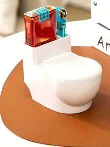 1pc Toilet-vormige asbak met deksel, modieuze overdekte asbak, toilet-asbak beste geschenken