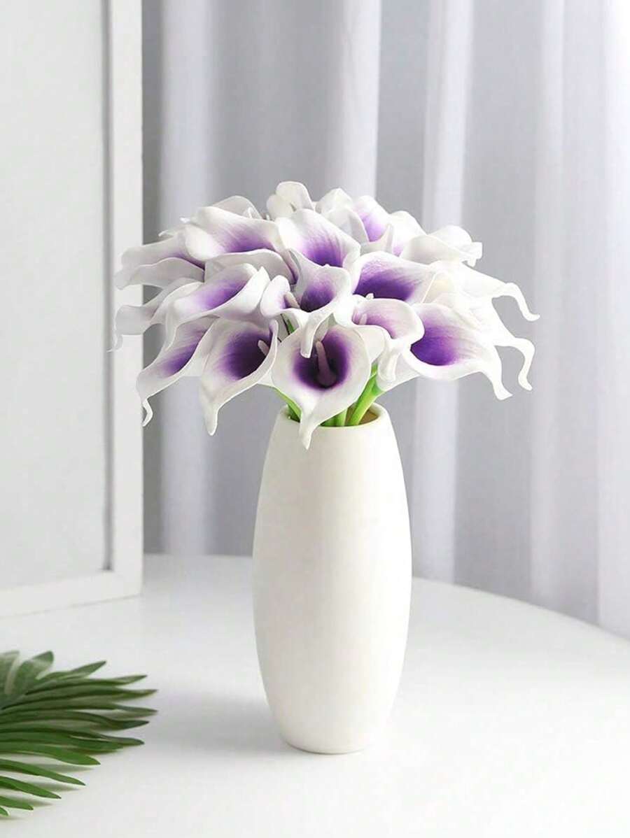 4pcs/10pcsArtificial Calla Lily Flower Bouquet, Fake Flower Bouquet