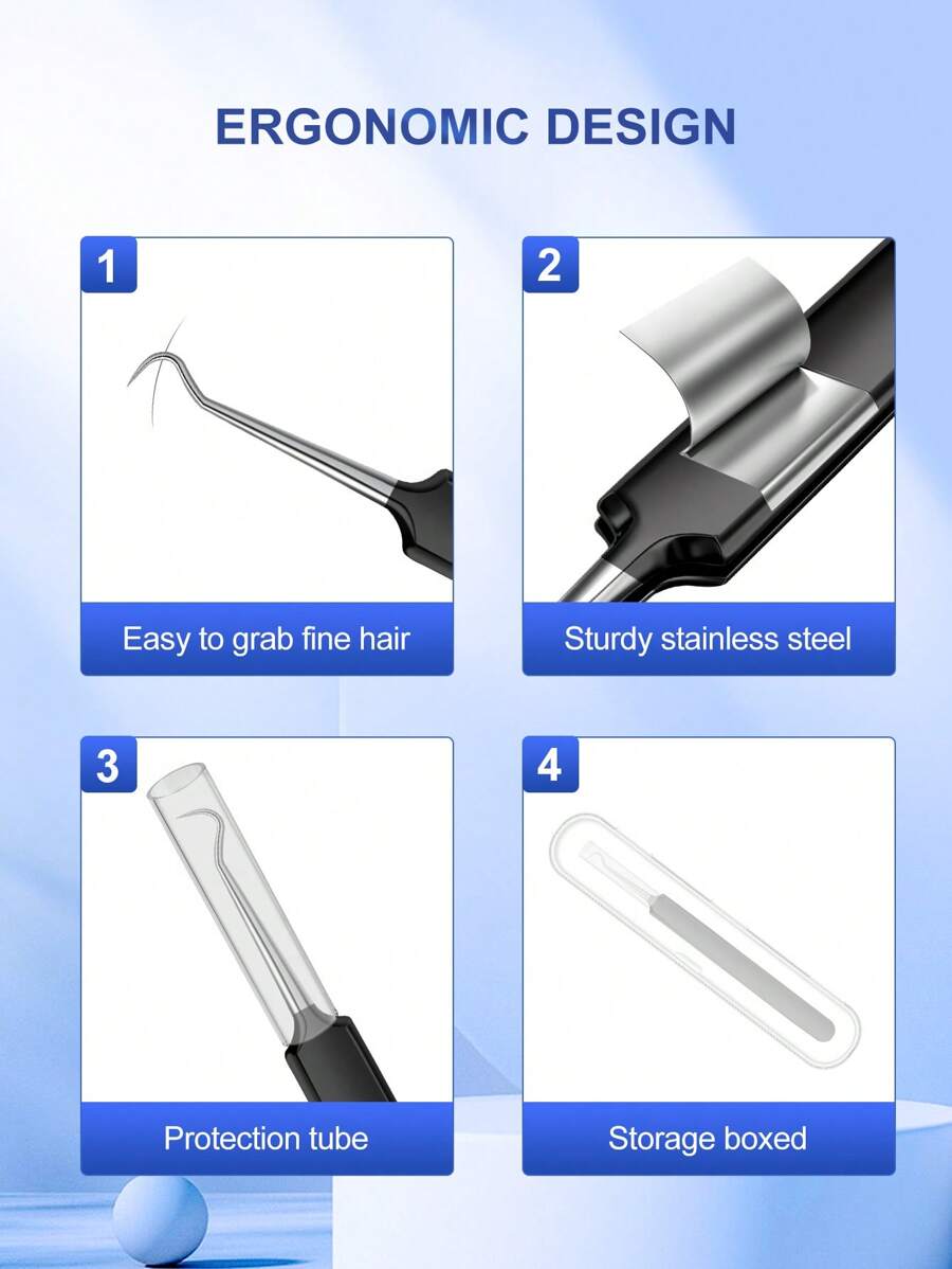 YUANDU Blackhead Remover Kit Pimple Lancet, Blackhead Tweezers, Acne