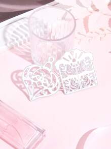 圣诞老人、雪花、麋鹿、花环、雪橇、铃铛、圣诞袜【圣诞派对】1 件圣诞礼盒和灯笼组合装饰金属碳钢纸艺压花模切模具，用于 DIY 贺卡制作剪贴簿手工切割模具 - 銀色 - 查看 4