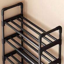 8 ripiani portascarpe, scaffale di stoccaggio in tubi metallici, portascarpe multifunzionale, facile da montare, porta scarpe per corridoio, camera da letto, ingresso, soggiorno, forniture per l'organizzazione e lo stoccaggio domestico, organizer per scarpe in tessuto, requisiti per la casa accogliente