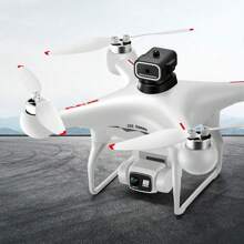 1 Dron con doble cámara, control con soporte para el celular y estuche - Blanco - Ver 5