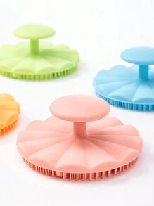 WANMEI Flowers Soft Silicone Body Exfoliating Brush,Soft Silicone Body Cleansing,Gentle Exfoliation & Massage For Deep Clean, Handheld Shower Cleaning Brush Facial Cleansing Tools 1pc Body Shower Scrubber Exfoliating Brush Face Cleansing Brush Blackhead Remover Soft Bristle Cleaning Brush Manual Massage Face Cleansing Brush