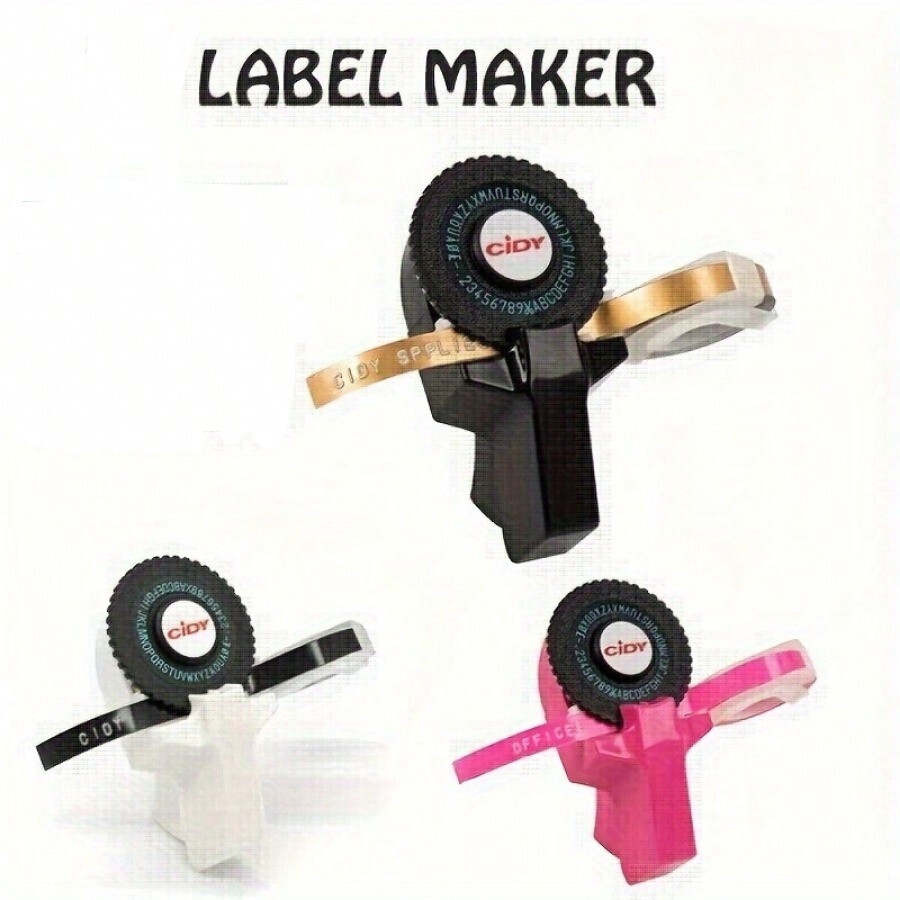 Handheld No Battery Required Label Maker Portable 3D Embossing Manual