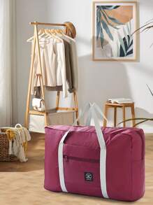 大容量可折叠旅行收纳袋，多功能防水手提包，适合商务旅行，随身行李手提包，波西米亚风 - 彩色 - 查看 3