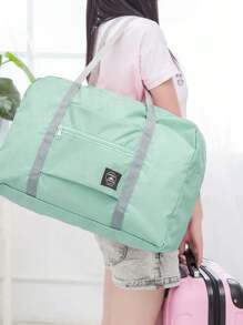 大容量可折叠旅行收纳袋，多功能防水手提包，适合商务旅行，随身行李手提包，波西米亚风 - 彩色 - 查看 5