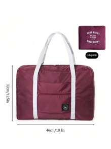 大容量可折叠旅行收纳袋，多功能防水手提包，适合商务旅行，随身行李手提包，波西米亚风 - 彩色 - 查看 8