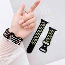Silikonarmband kompatibel mit Apple Watch Bändern 8 7 45mm 41mm 49 44mm 42mm 40mm 38mm, atmungsaktives Armband kompatibel mit Apple Watch Series 6 5 4 3 SE Ultra