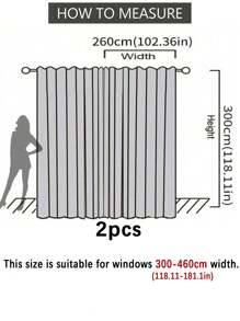 1pc Mint Green Blackout Curtain For Bedroom, Work & Study