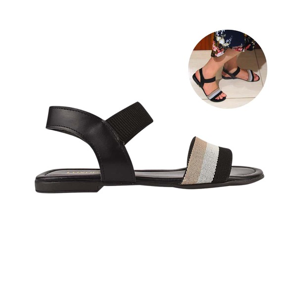 Rasteirinha Casual Elastico Baixa Casual Calce Facil Macia